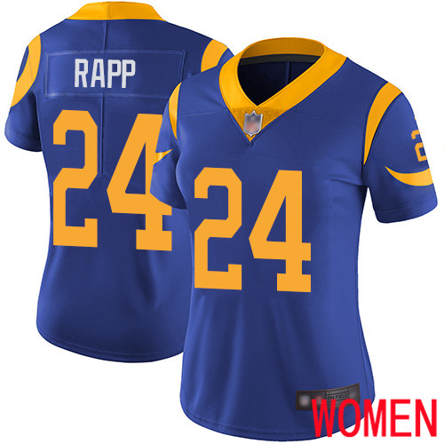 Los Angeles Rams Limited Royal Blue Women Taylor Rapp Alternate Jersey NFL Football #24 Vapor Untouchable